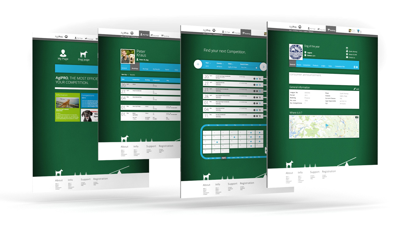 Webdesign Interface Homepage Screen